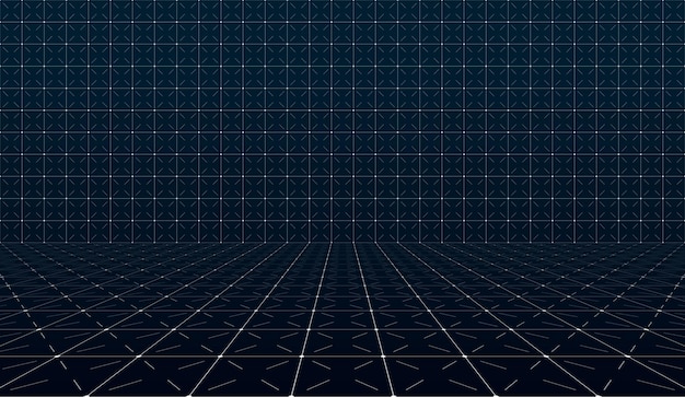 minimalist hud grid with intersecting lines in perspective clean modern abstract design futuristic