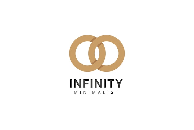 Minimalist Infinity Logo Vector Icon Illustration