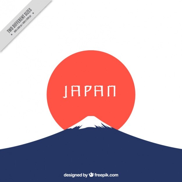 Vector minimalist japanese background