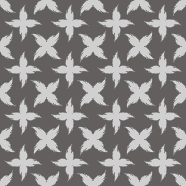 Minimalist leaves seamless pattern