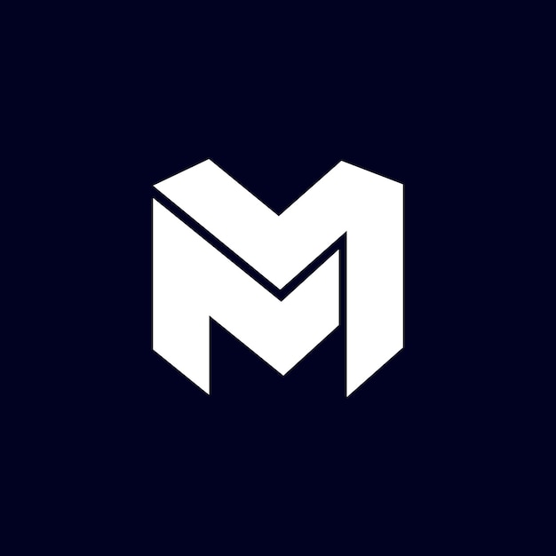 Minimalist Letter M Logo Vector Template