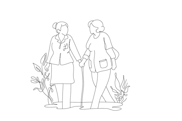 minimalist line art medical illustration for web design and advertising stylish artwork