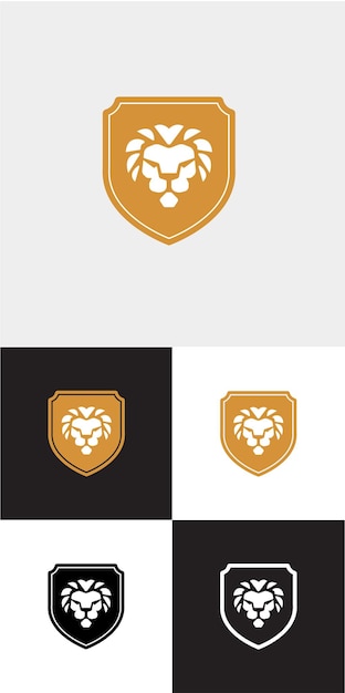 Vector the minimalist lion logo