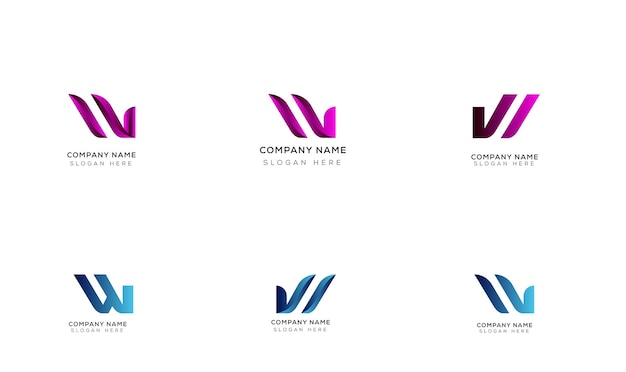 Collezione di design del logo minimalista