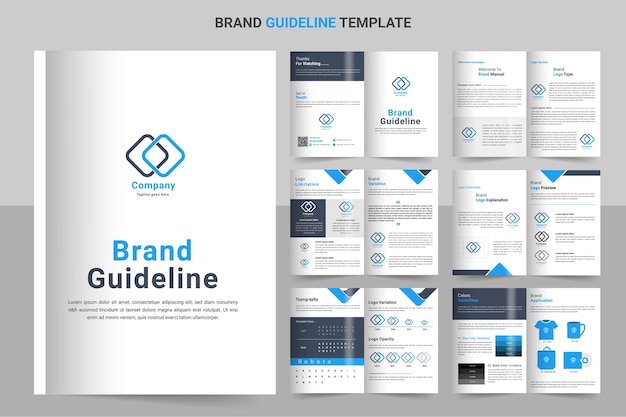 Minimalist luxury brand guide template