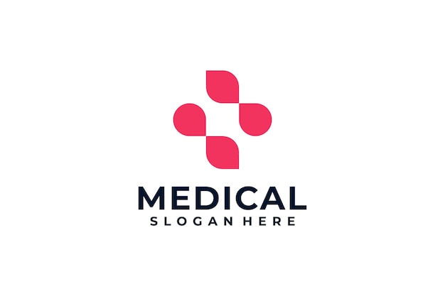 Minimalist medical healthcare clinical logo