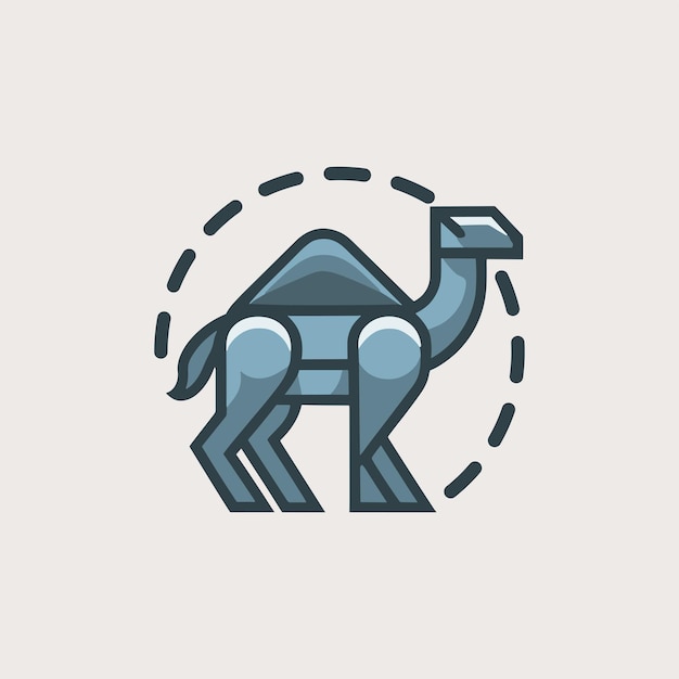 Vector minimalist modern camel logo