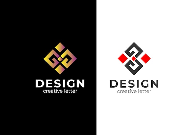 Minimalist and modern vector logo abstract logo design suitable for business and brands pro vector