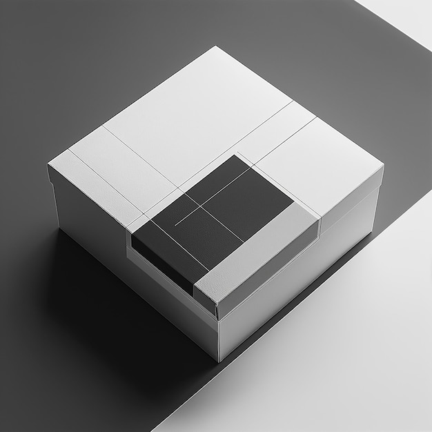 A minimalist packaging box design with a sense of design