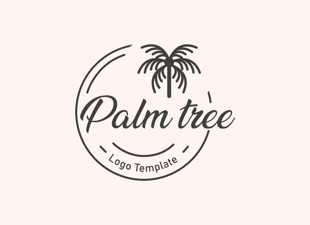 Minimalist pinecone logo vector. pine tree logo