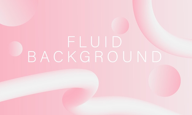 Minimalist Pink Fluid Background in Vector Design