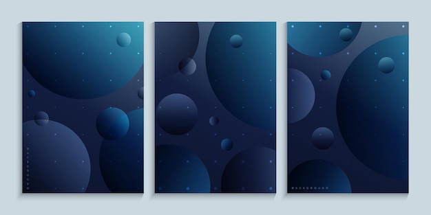 Minimalist poster wall art with planets in outer space