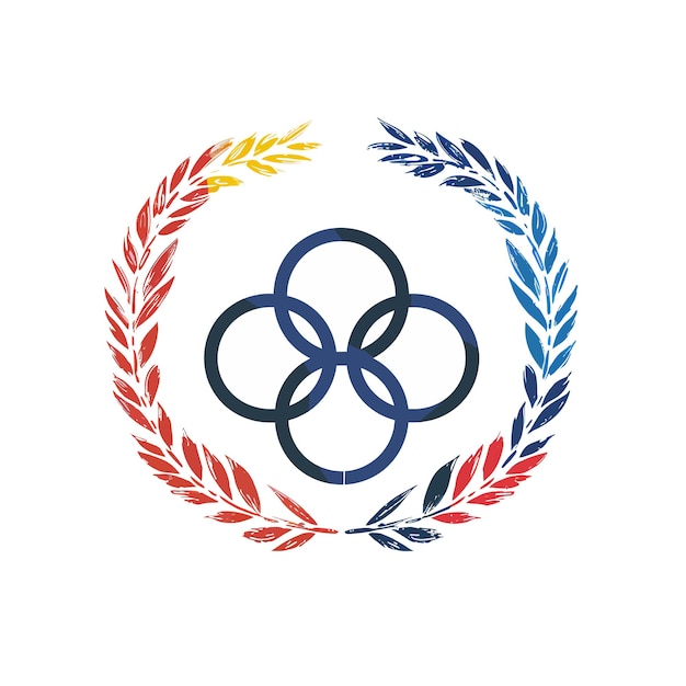 Vector minimalist quality design graphic that is a summer olympic games paris on a white background
