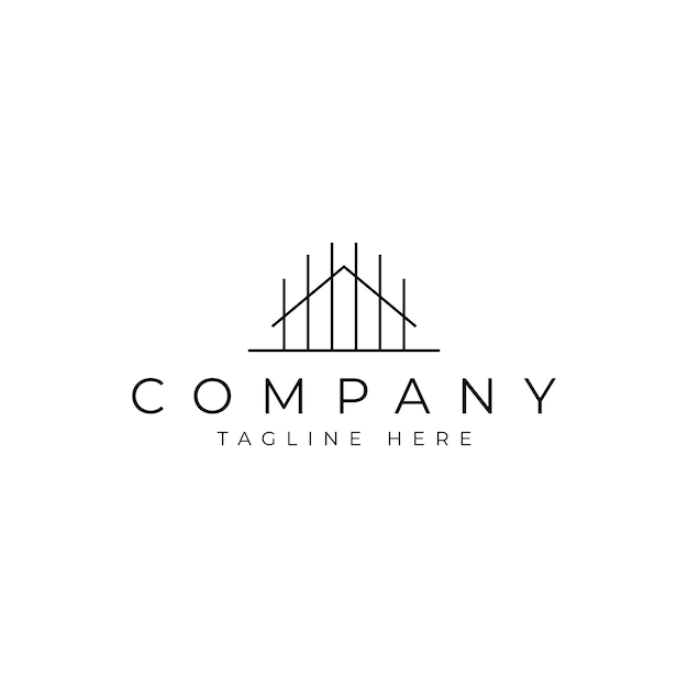 Minimalist real estate logo design