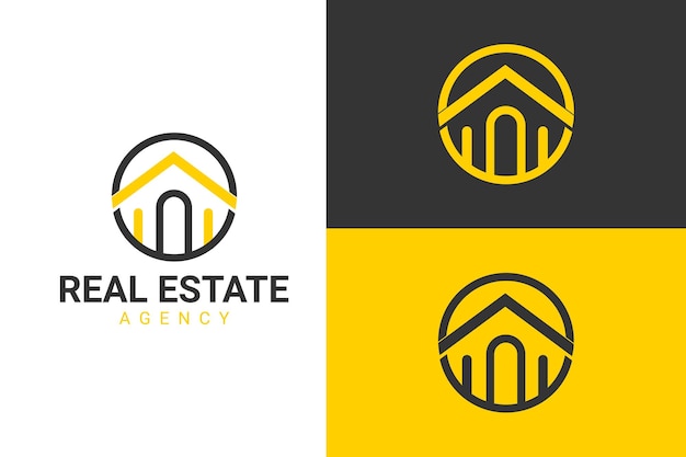 Vector minimalist real estate vector logo design