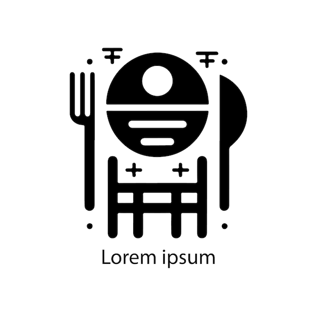 Vector a minimalist restaurant logo design