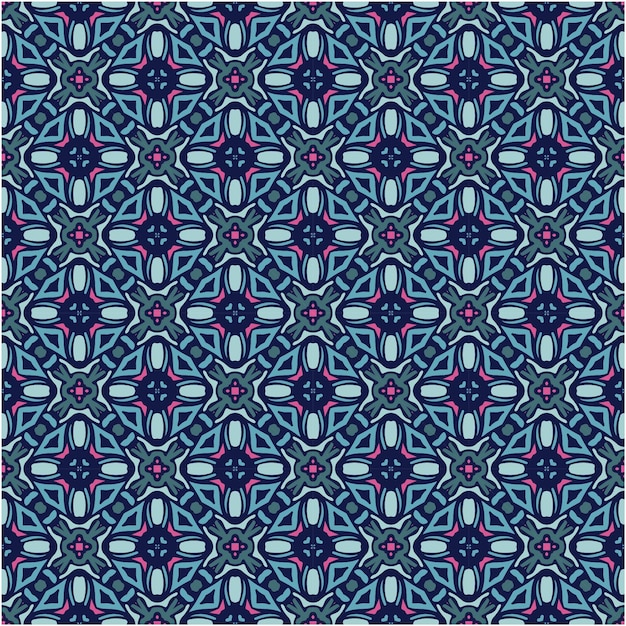 Minimalist seamless pattern design with ethnic style