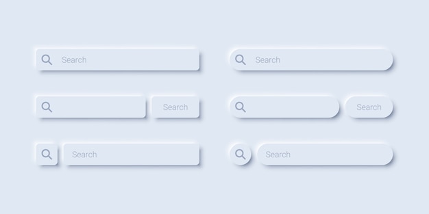 Minimalist search bar template design