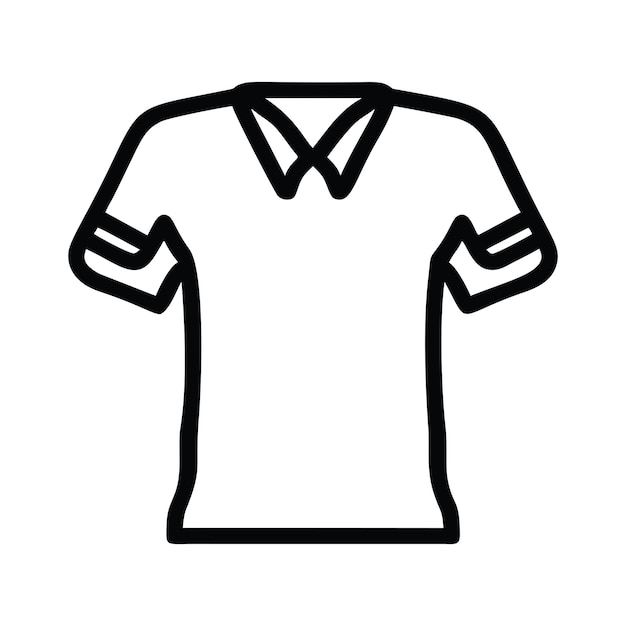 Минималистский значок рубашки стиль пиктограммы векторное изображение