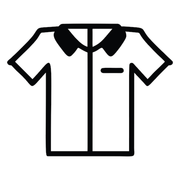 Minimalist shirt icon pictogram style vector image