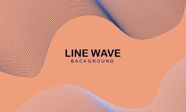 Minimalist simple background with wavy lines