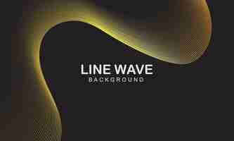 Vector minimalist simple background with wavy lines