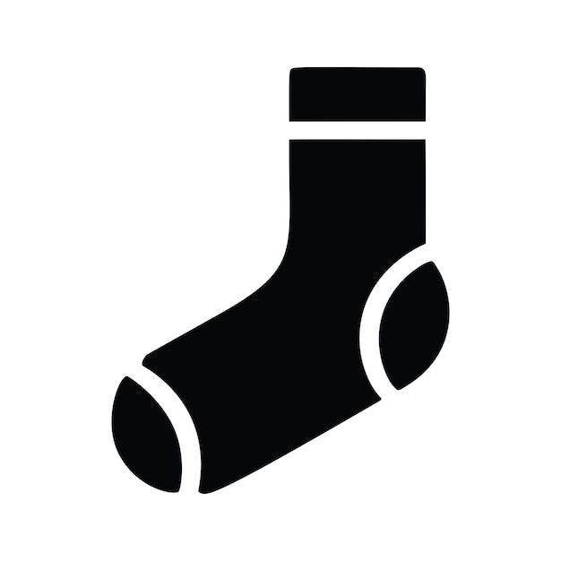 Minimalist Socks Icon Pictogram Style Vector Image