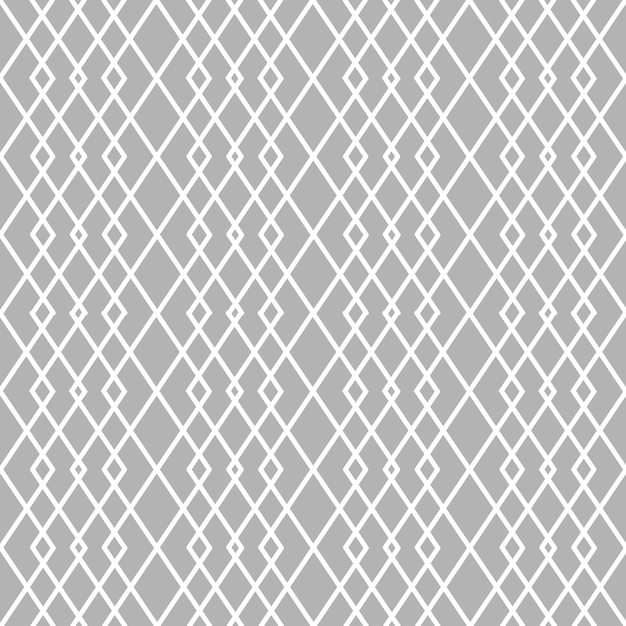 Minimalist style seamless pattern background with white lines forming geometric rhombus ornament on ...