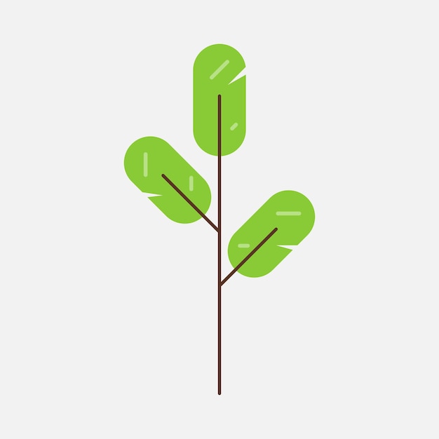 Minimalist tree element design collection