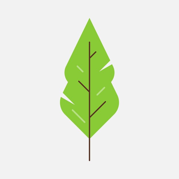 Vector minimalist tree element design collection