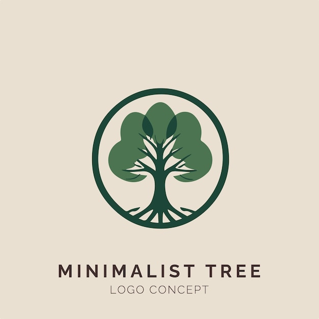 Minimalist Tree Logo Concept for Branding Company and Event