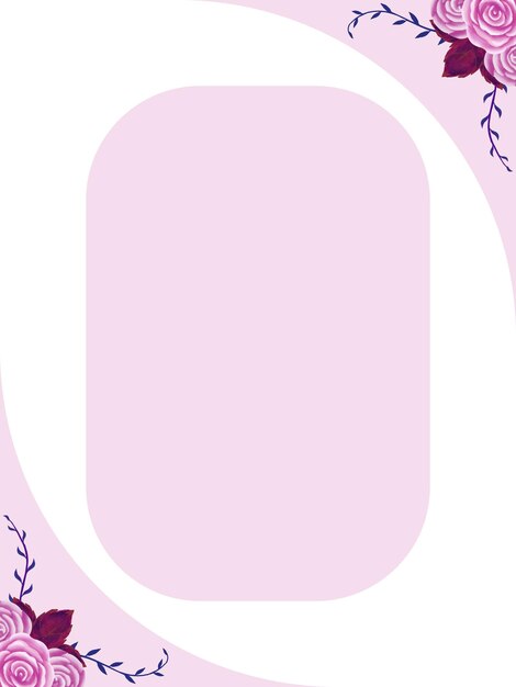 Минималистский дизайн свадебного приглашения розы розовый фиолетовый