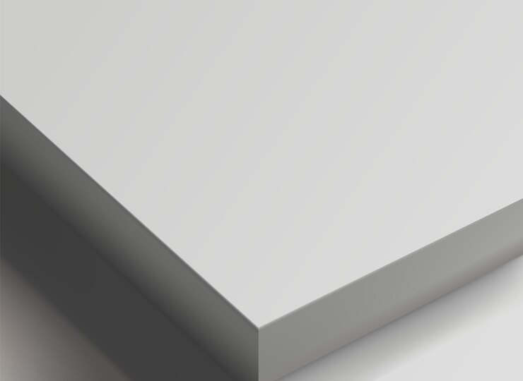 Vector minimalist white platform podium ideal for product display branding mockups and advertising layouts