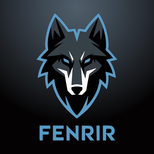 minimalist wolf logo for streetwear clothing brand