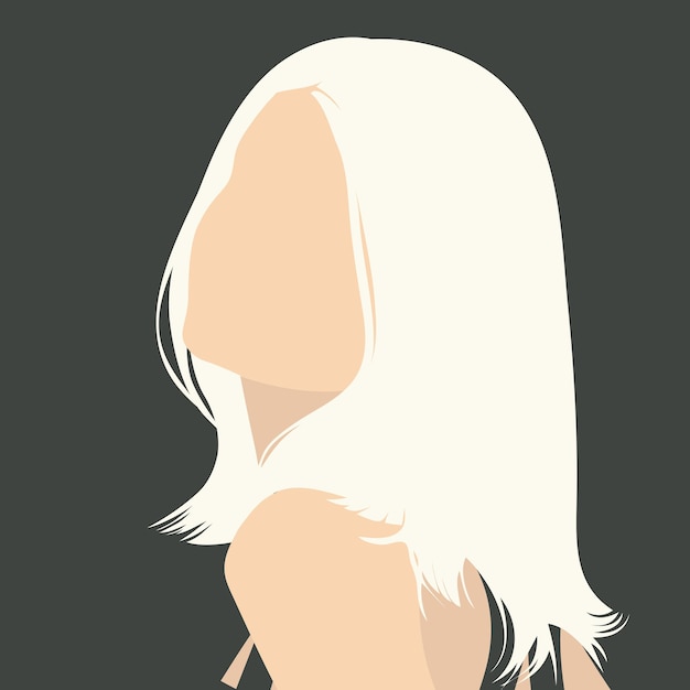 Minimalistic color picture girl