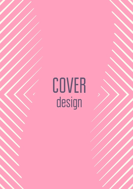 Minimalistic colorful abstract cover