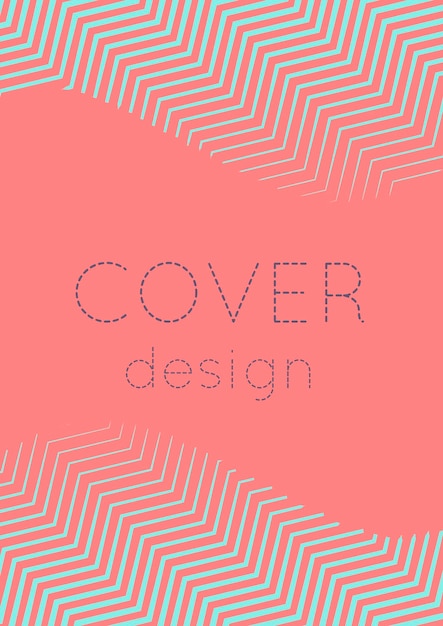 Vector minimalistic colorful abstract cover