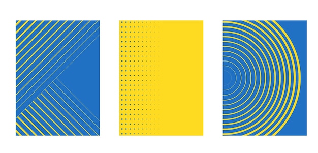 Design minimalista della copertina oggetti geometrici