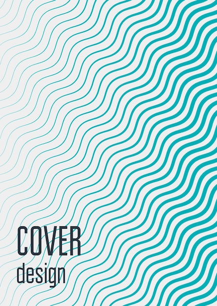 Minimalistic cover template set with gradients