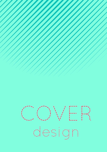 Minimalistic cover template set with gradients