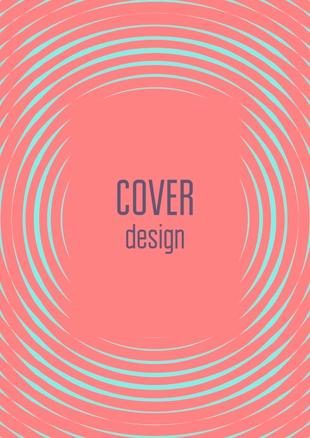 Minimalistic cover template set with gradients