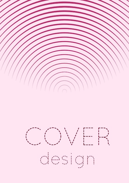 Minimalistic cover template set with gradients