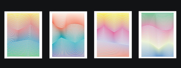 The minimalistic design of the cover. colorful gradients. vector illustration.