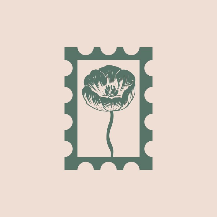 Vector minimalistic flower graphic sketch drawing black icon stamp trendy tattoo design floral botanic