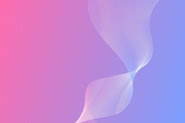 Minimalistic Gradient Wave Line Background