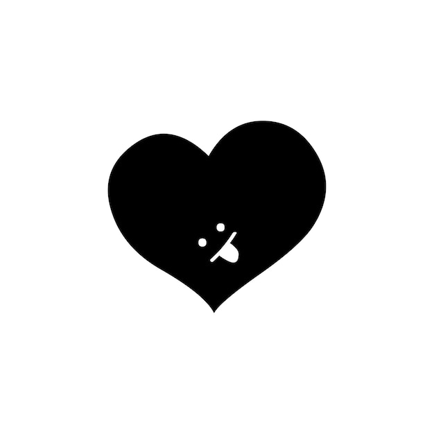 Grafica di cuore minimalista