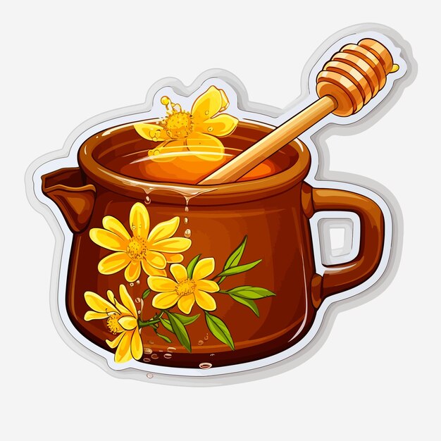 Vector minimalistic honeypot icon