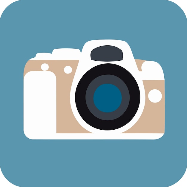 Minimalistic and iconic camera icon. Perfect for use in apps, websites, and graphic designs