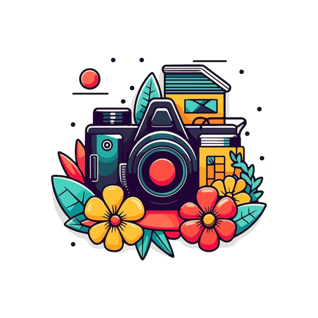 Minimalistic and iconic camera icon