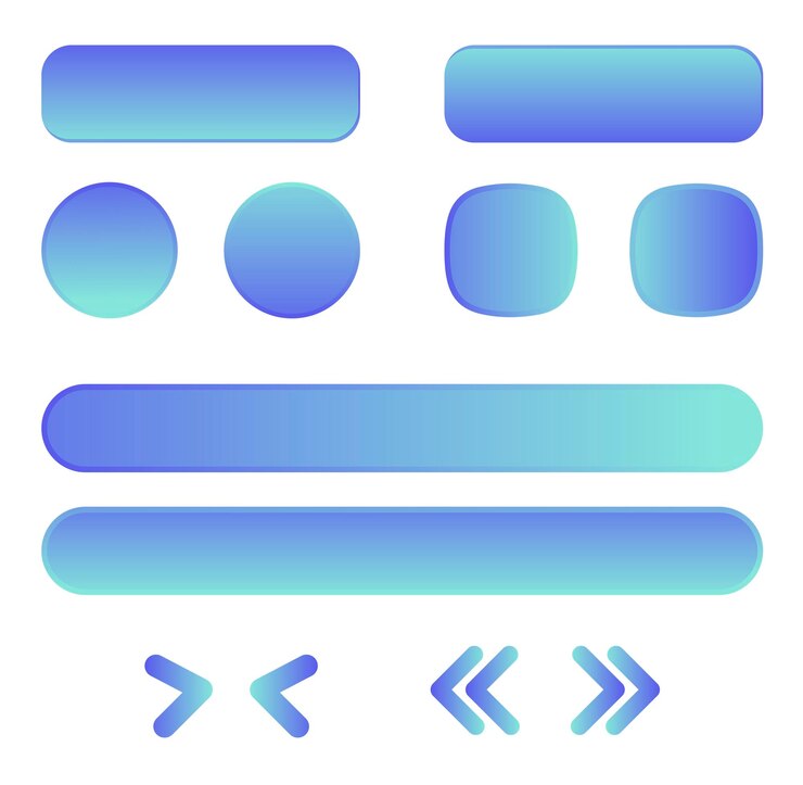 Vector minimalistic icons for an application or website in a delicate color